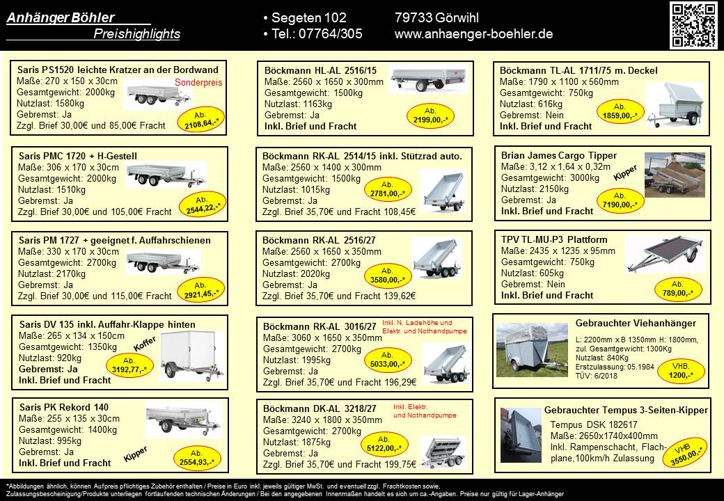 �bersicht Preis Aktion 2 24.10.2017