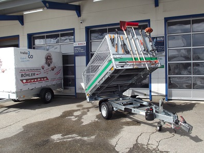 Forstanhnger Forsttrailer Anhnger Bhler Saris, Bckmann, Anssems, Blyss (4)